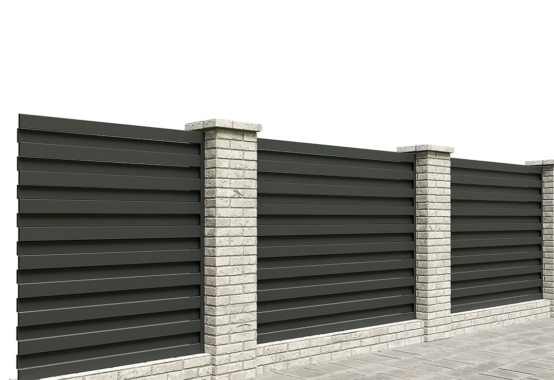 Gard Profilat Orizontal DUBLU - Dimensiuni la COMANDA