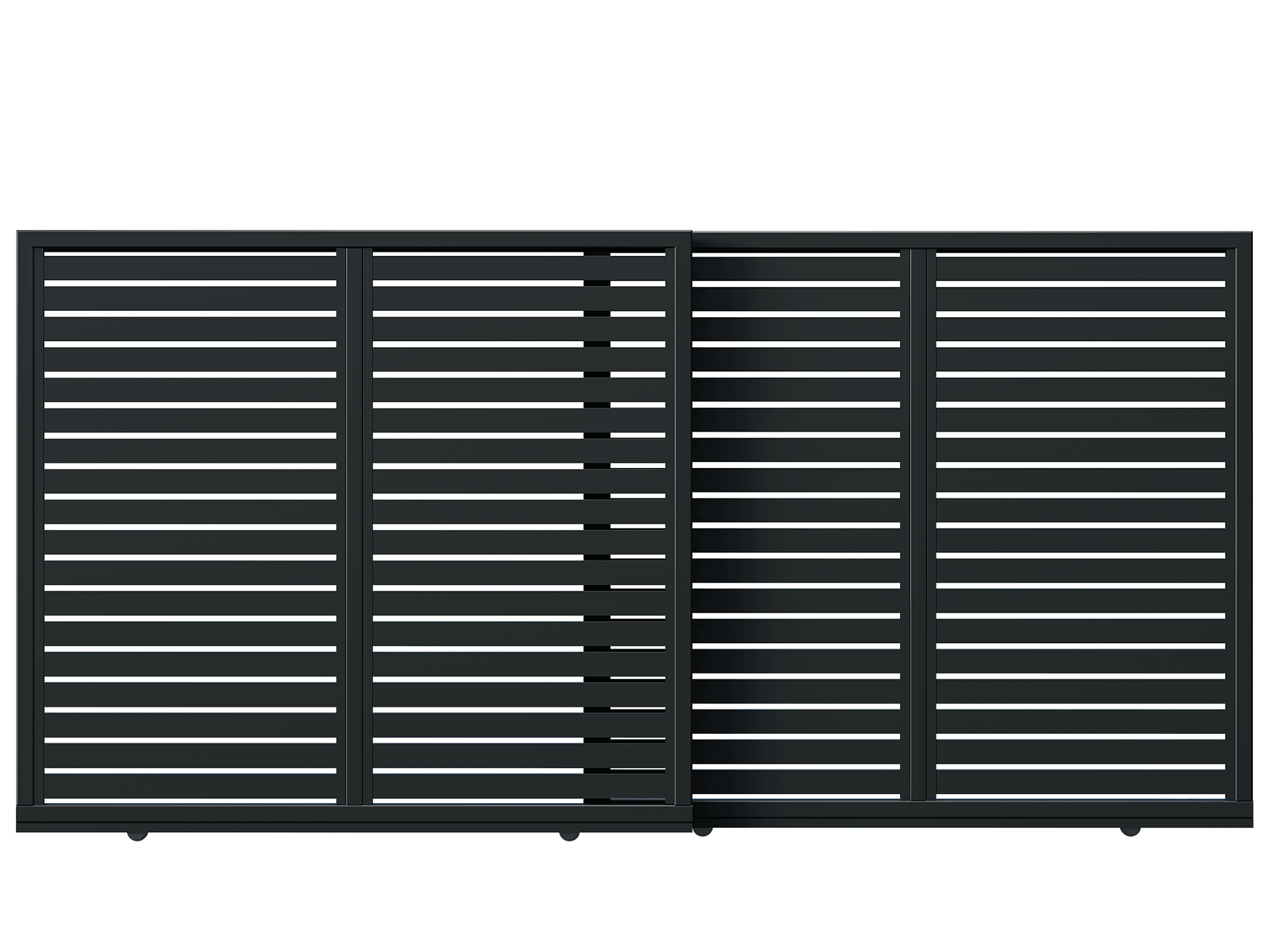 Poartă Glisantă Telescopică Profile Orizontale - Poartă Glisantă Telescopică Profile Orizontale la COMANDĂ