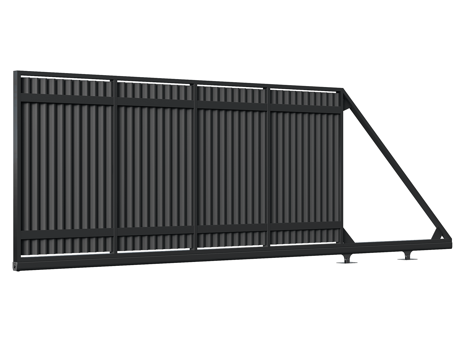 Poarta Autoportantă Jaluze Verticale - Poartă Autoportantă Jaluze