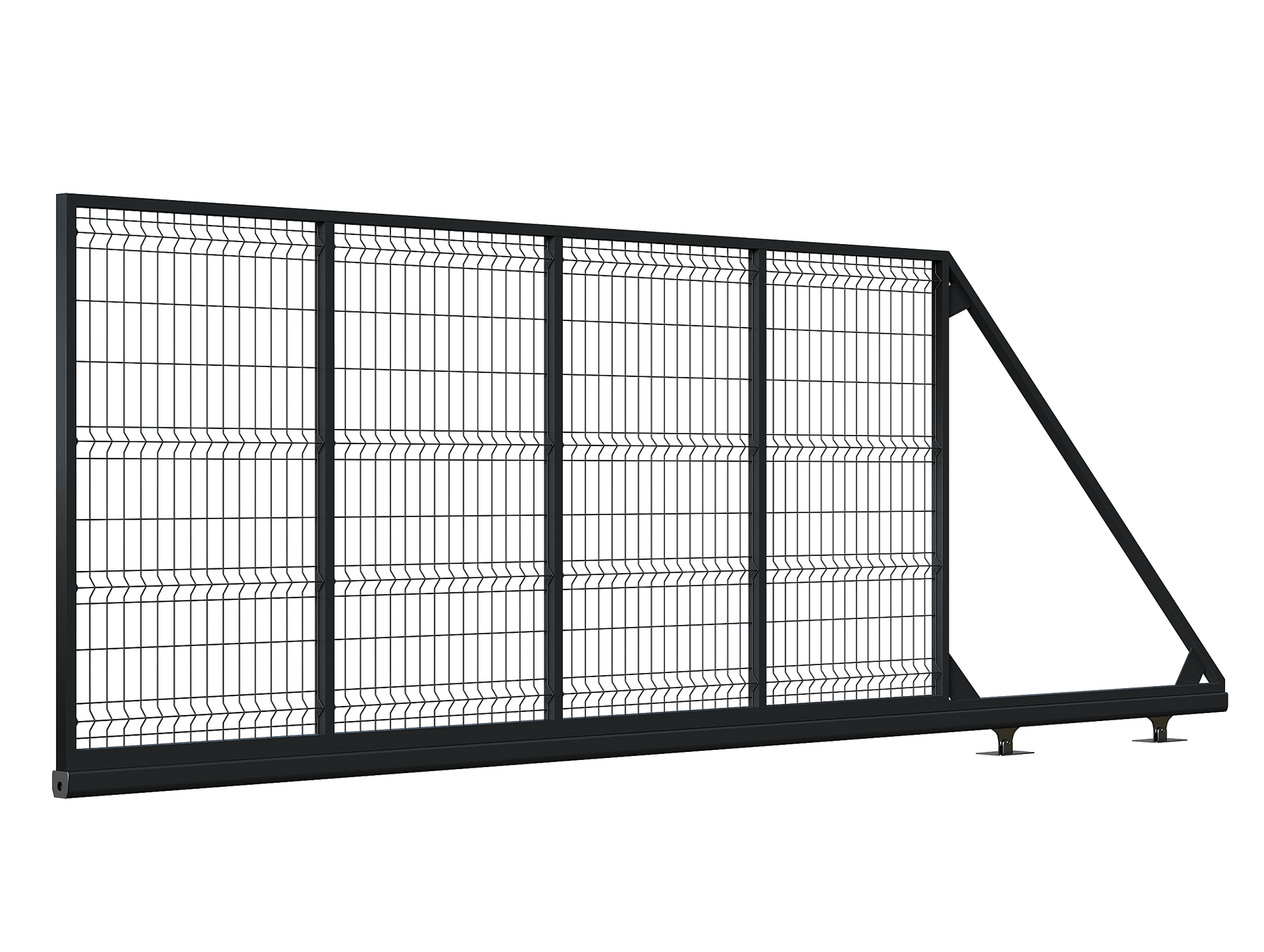 Poarta Autoportantă Plasă Bordurata - Poarta Autoportantă Plasă Bordurata