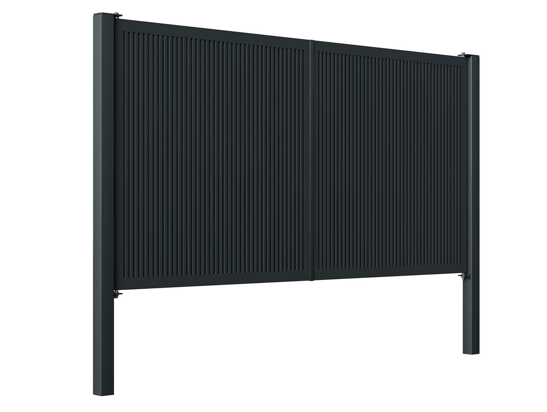 Poartă Batantă Profile Verticale INSIDE - Poarta Batanta Profile Verticale INSIDE cu stâlpi 100x100/3.0 h-2.8