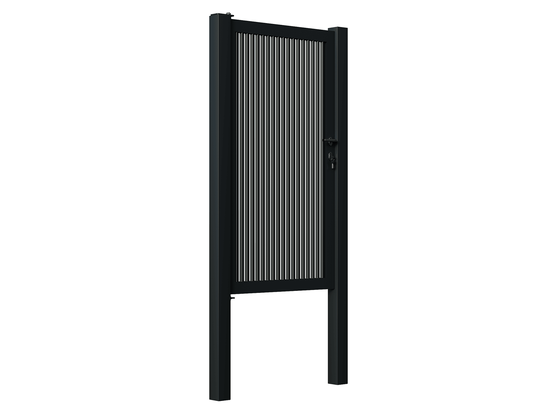 Portiță Profile Verticale INSIDE - Portiță Profile Verticale INSIDE cu stâlpi 100x100/3.0 h-2.8