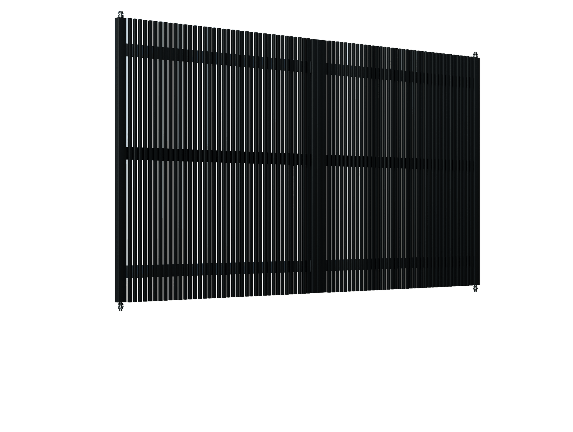 Poartă Batantă Profile Verticale 20x20 - Poarta Batanta Profile Verticale 20x20 fără stîlpi