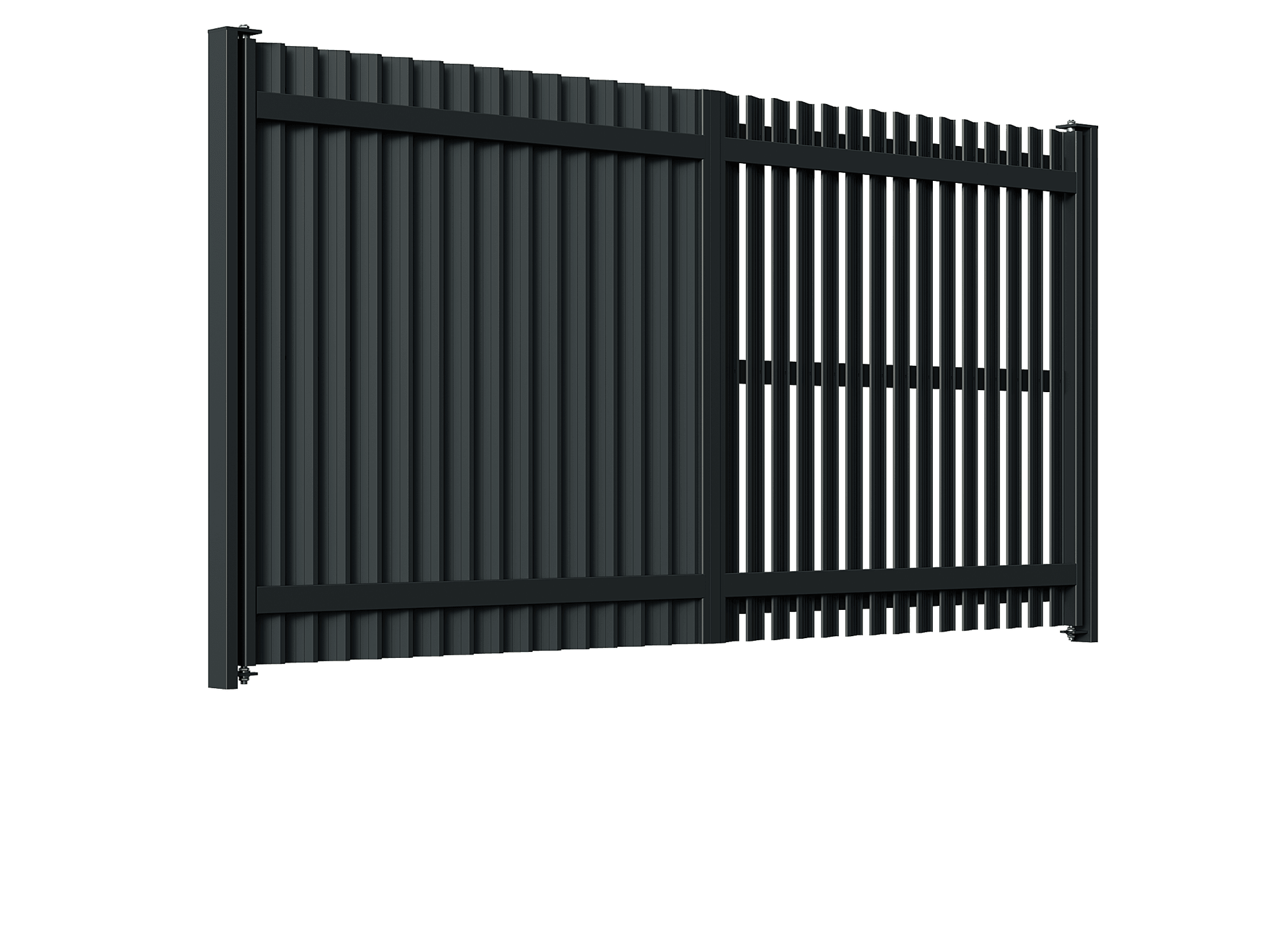 Poartă Batantă Jaluze Verticale - Poarta Batanta Jaluze Verticale cu stâlpi 80x40/3.0 h-2.0